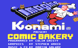 Comic Bakery Title Screen